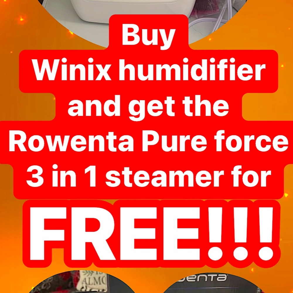 Buy humidifier get Steamer for free!